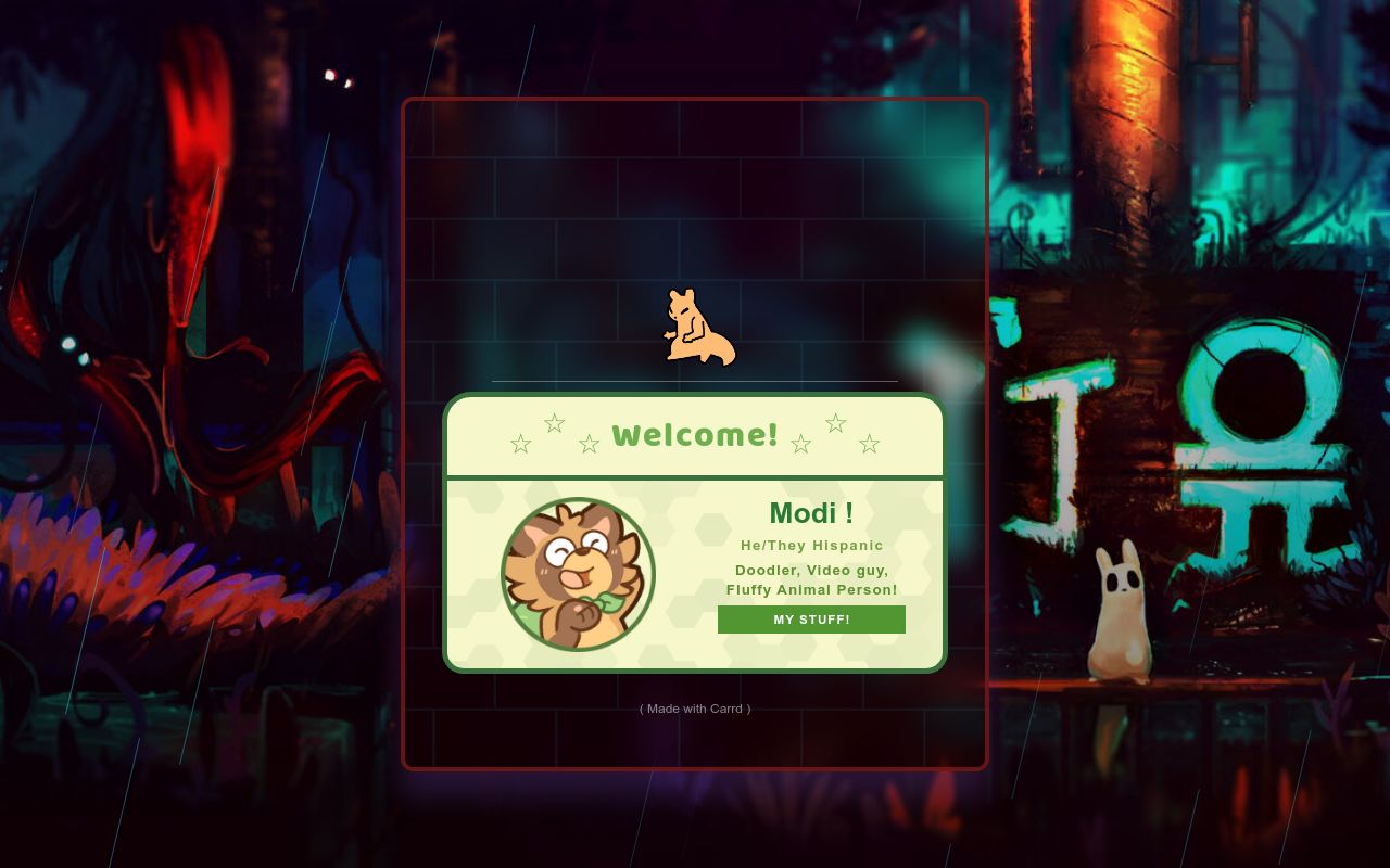 Carrd profile picture for @mole